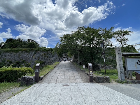 篠山城跡の風景