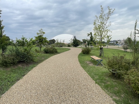 北長瀬未来ふれあい総合公園の風景